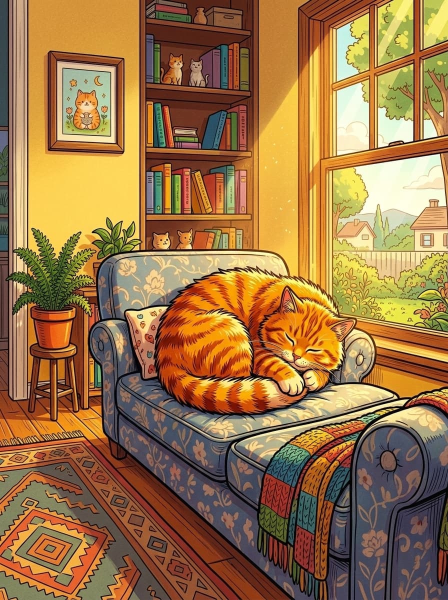Sunbather Cat