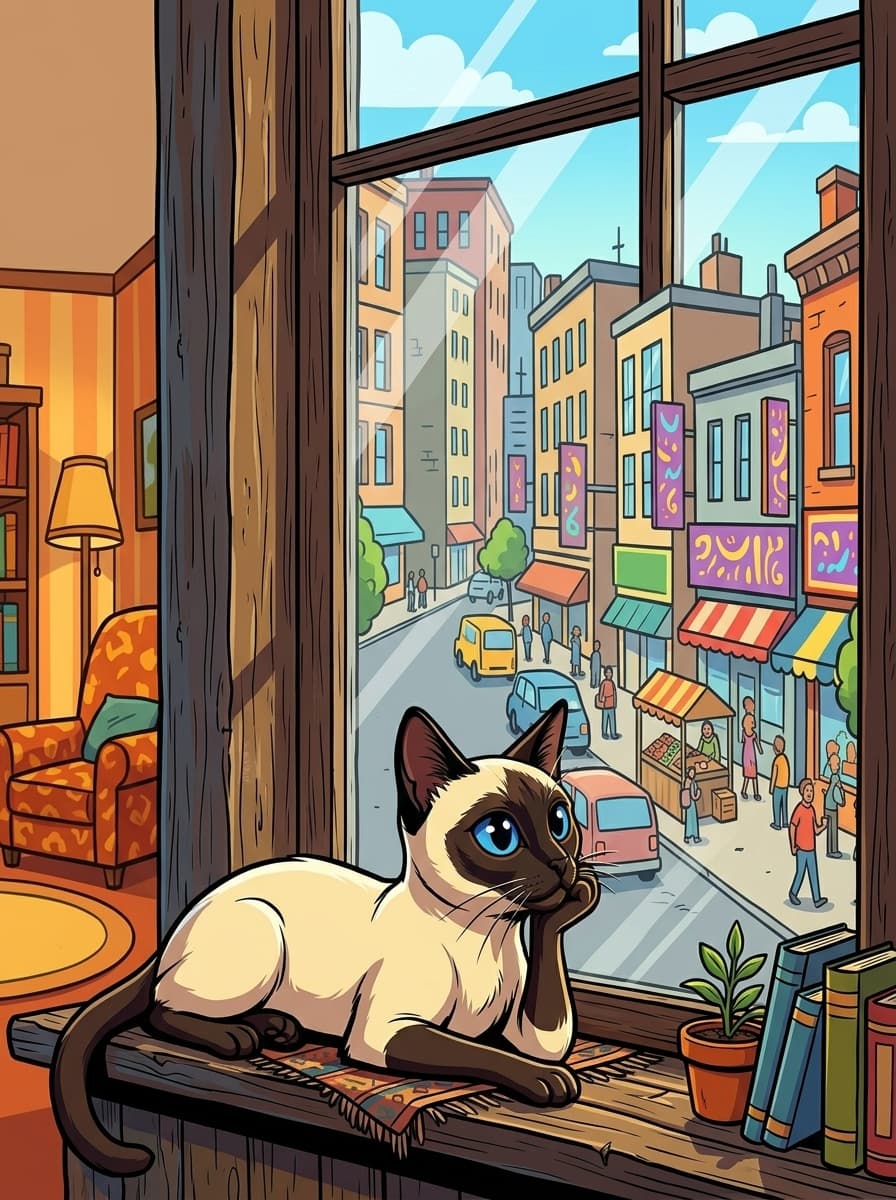 Window Watcher Cat